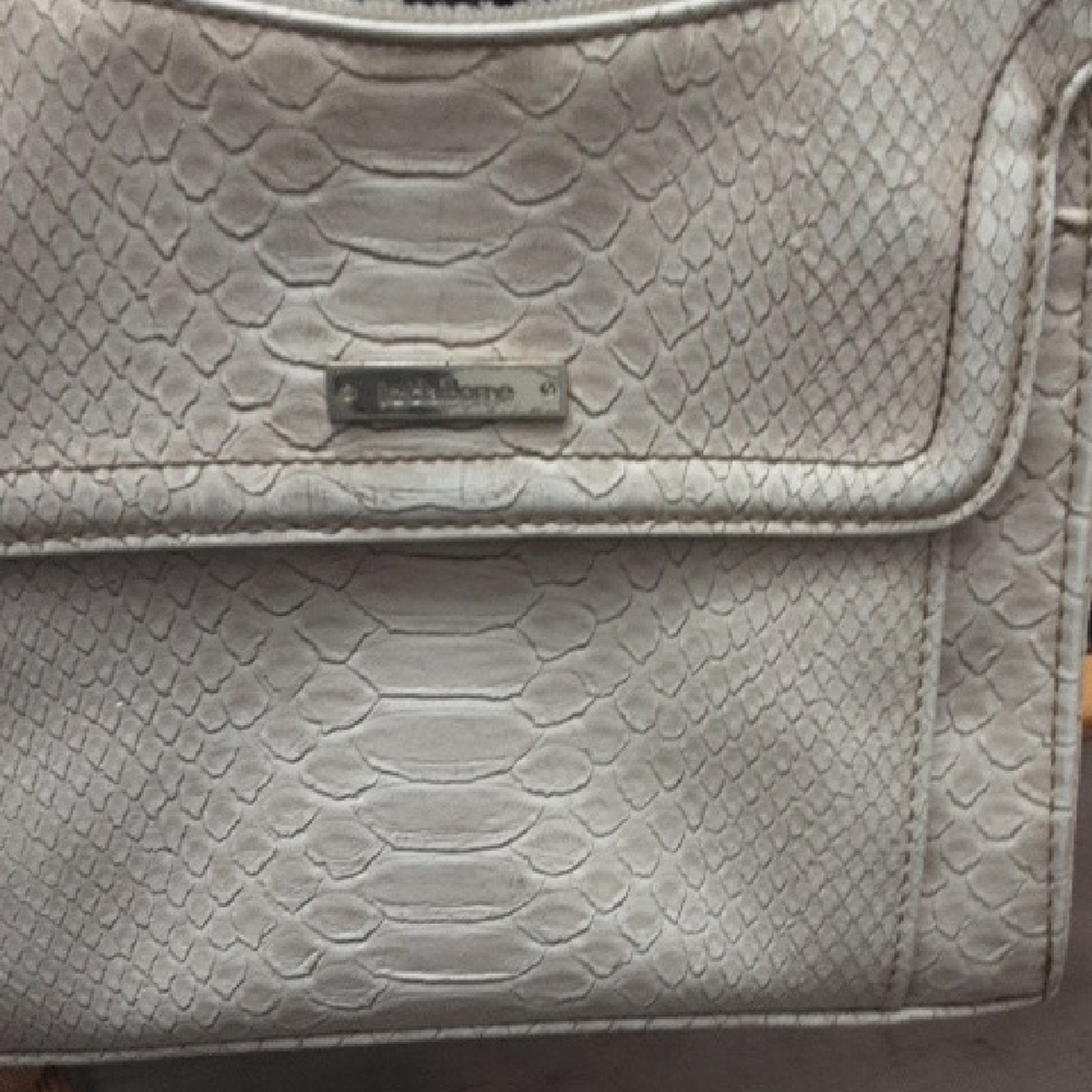Liz Claiborne  Cream Snake-Embossed Women's Bag